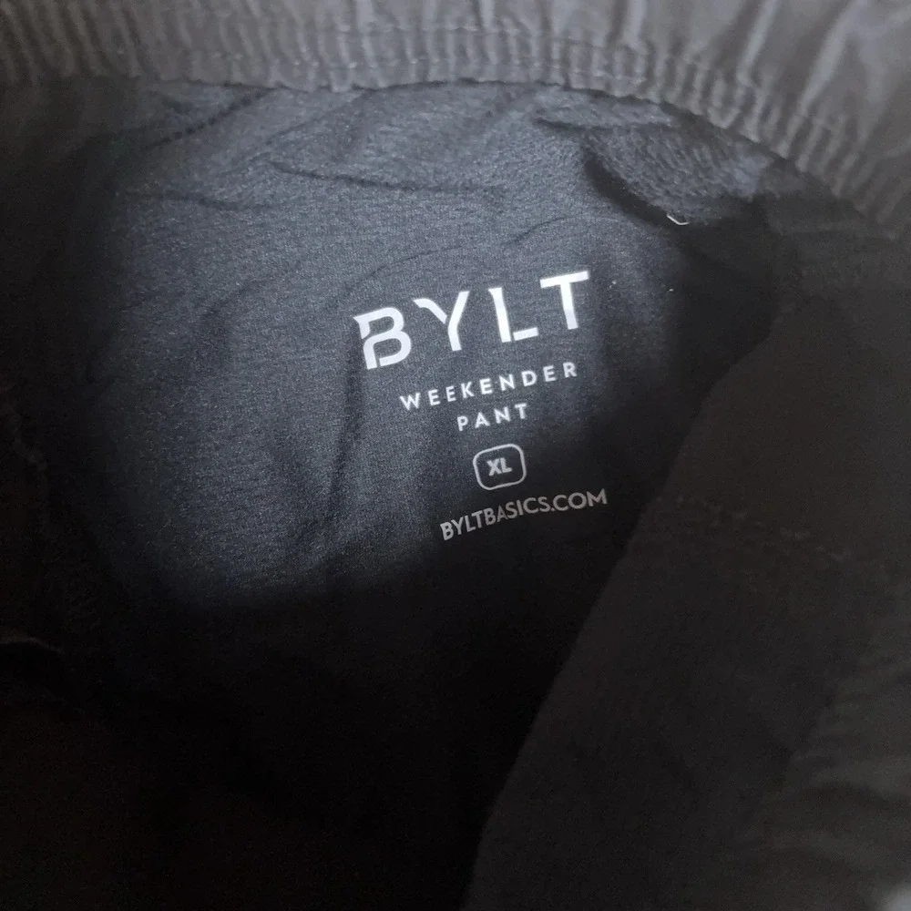 BYLT‎ Weekender Pants Mens XL Black Ripstop Zipped Pockets Hiking Gorp